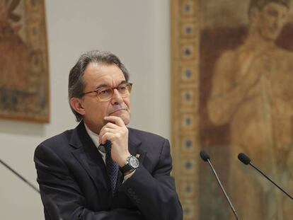 Artur Mas en el Palau de la Generalitat, en 2017.