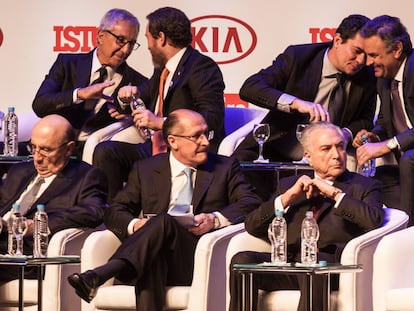 A polêmica foto de Moro com políticos.