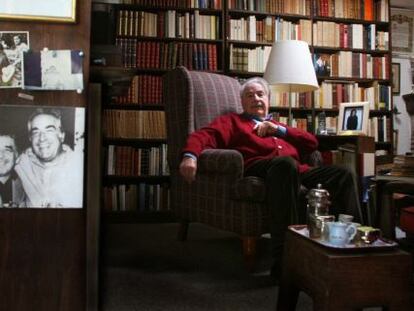 El escritor colombiano &Aacute;lvaro Mutis en su casa de M&eacute;xico.