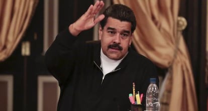 El president veneçolà Nicolás Maduro, en una reunió aquest dimarts.