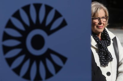 La alcaldesa de Madrid, Manuela Carmena, en el acto de inauguración de Madrid Central.