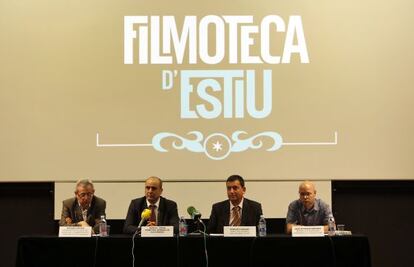 Presentación de la Filmota d'Estiu y Nits de Cinema con Antonio Ariño, Manuel Tomás, Roberto Cámara y José Antonio Hurtado.