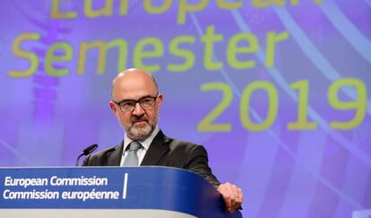 Pierre Moscovici in Brussels on Wednesday.