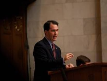 En la imagen, el gobernador de Wisconsin, Scott Walker. EFE/Archivo