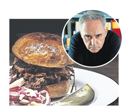 Fat Barbies (Barcelona). Ferran Adrià destaca que lo que hay que pedirle a una buena hamburguesa, es un pan de calidad, un queso bueno, una carne excepcional con un poco de grasa, además de unas patatas fritas que no sean congeladas. También cree que las de La Central, en Barcelona, son de calidad.