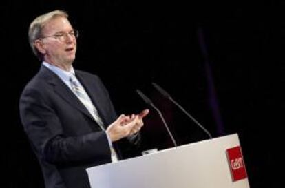 En la imagem, el presidente de Google, Eric Schmidt. EFE/Archivo