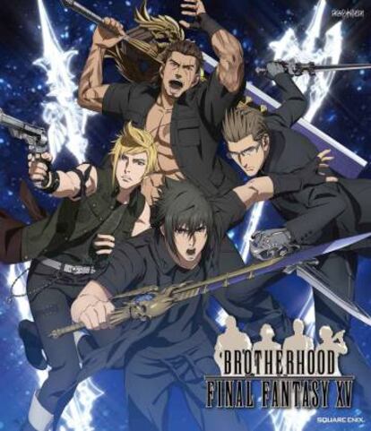 Cartel de 'Final Fantasy XV Brotherhood'.