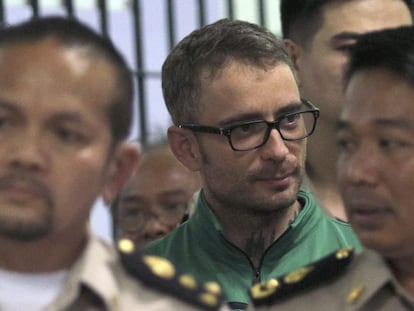 Artur Segarra arriba als jutjats de Bangkok aquest dimecres.