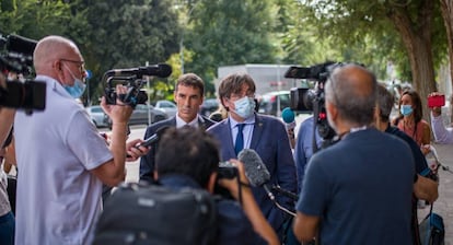 El expresidente de la Generalitat Carles Puigdemont reaparece tras salir de prisión en Italia