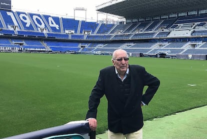 Andrés Perales, hace unos días en La Rosaleda.