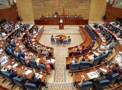Hemiciclo de la Asamblea de Madrid.