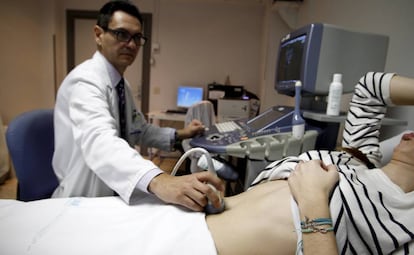 Ecografía en la maternidad del Hospital de La Paz