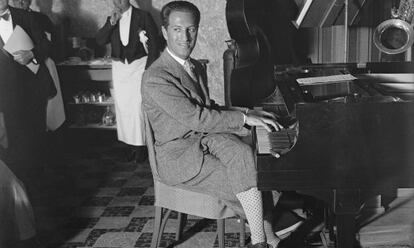 George Gershwin en una actuaci&oacute;n en Miami en 1930.