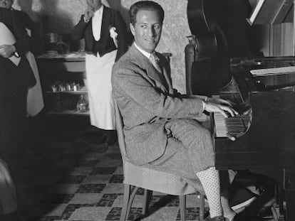 George Gershwin en una actuaci&oacute;n en Miami en 1930.