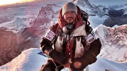 Nirmal Purja durante su ascensión al Everest, en mayo de 2019.