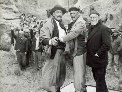 <b>La Patagonia rebelde</b> De izquierda a derecha, José Villalba, Federico Luppi y Pepe Soriano, en un fotograma de <i>La Patagonia rebelde</i> (Argentina, 1974), dirigida por Héctor Olivera.