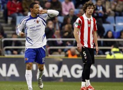 Oliveira celebra su gol ante Amorebieta.