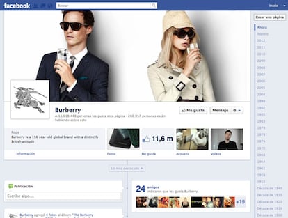 Burberry Facebook