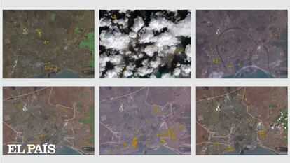 Seis imágenes satelitales de Mariupol