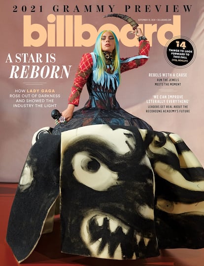 Lady Gaga, en portada de 'Billboard' en septiembre de 2020.