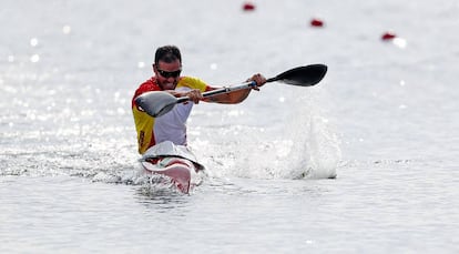 Saúl Craviotto, compitiendo en los Juegos Olímpicos de Río de Janeiro, en 2016. 
