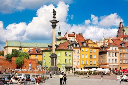 El casco antiguo de la ciudad de Varsovia.