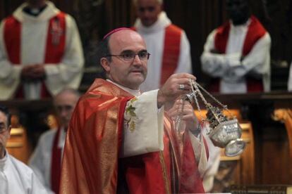 El obispo José Ignacio Munilla, en una homilía reciente.