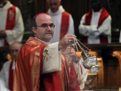 El obispo José Ignacio Munilla, en una homilía reciente.