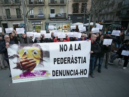 Manifestaci&oacute;n contra la pederastia el 19 de febrero en Barcelona. 