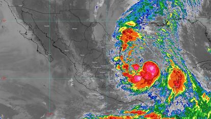 La tormenta tropical 'Alberto' se desplaza por el Golfo de México la mañana de este miércoles.