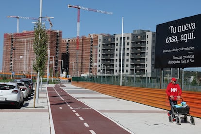 Viviendas en construcción en Bilbao.