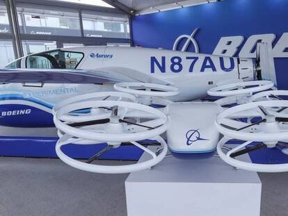 prototipo eléctrico de Boeing el pasado mes de mayo en en el 53 Paris Air Show 2019 en el aeropuerto Le Bourget LBG.  