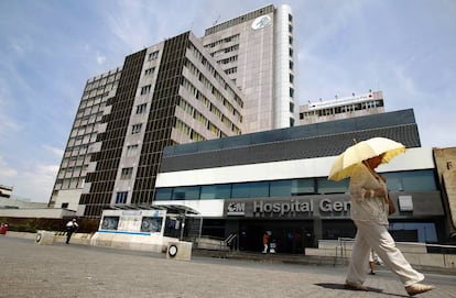 Fachada del hospital de La Paz.