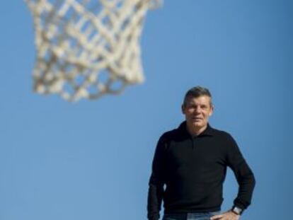 Joan Montes, a les pistes de bàsquet del Club Laietà de Barcelona.