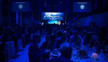 Sopar durant el lliurament del Premi Planeta.
