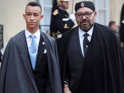 Mohamed VI y el príncipe heredero.