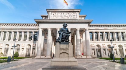 Fachada del Museo del Prado en Madrid.