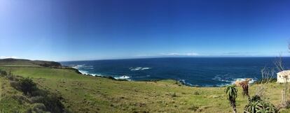 Panorámica costera en Knysna, en la Graden Route sudafricana.