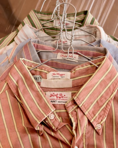 Camisas 'vintage' del archivo de Gant, producidas por la marca a lo largo de estos 75 años.