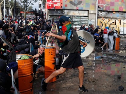 Las protestas en Santiago de Chile, el pasado 14 de noviembre. 