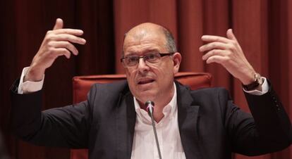 José Zaragoza, durante la comisión parlamentaria.