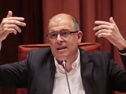 Jos&eacute; Zaragoza, durante la comisi&oacute;n parlamentaria.