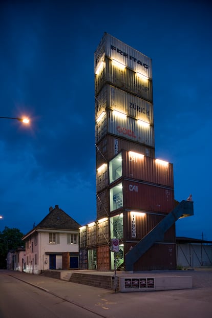 Torre Freitag, en Zúrich (Suiza).