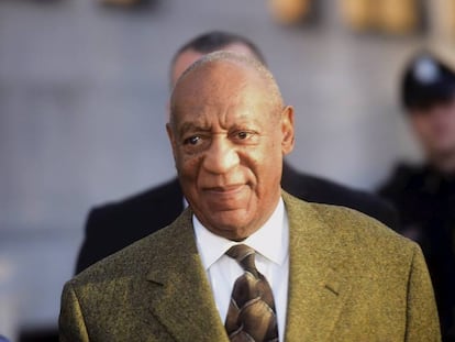 Bill Cosby em um julgamento por abuso sexual em fevereiro deste ano.