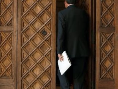 El presidente de la Generalitat, Artur Mas, en el Palau de la Generalitat, en una foto de archivo.