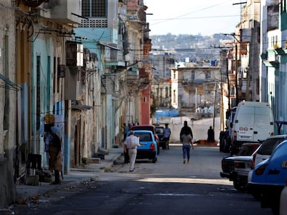 Una calle de La Habana este sábado.