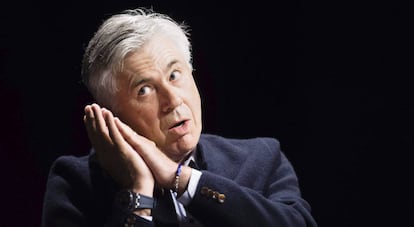 Ancelotti en la presentación de su autobiografía.