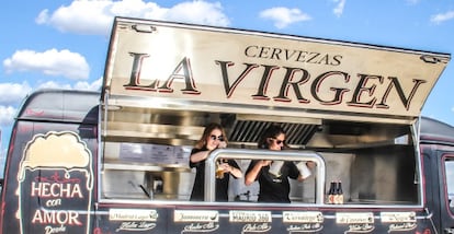 La 'beertruck' de cervezas La Virgen.
