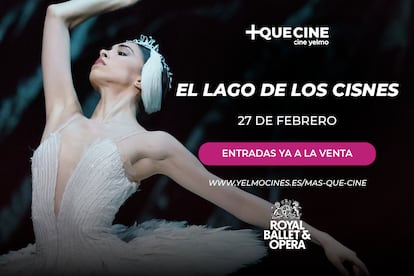 Cine Yelmo proyecta 'El lago de los cisnes' de Tchaikovsky, la historia de amor ms intensa del ballet clsico.