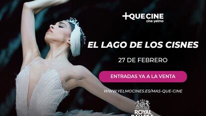 Cine Yelmo proyecta 'El lago de los cisnes' de Tchaikovsky, la historia de amor más intensa del ballet clásico.